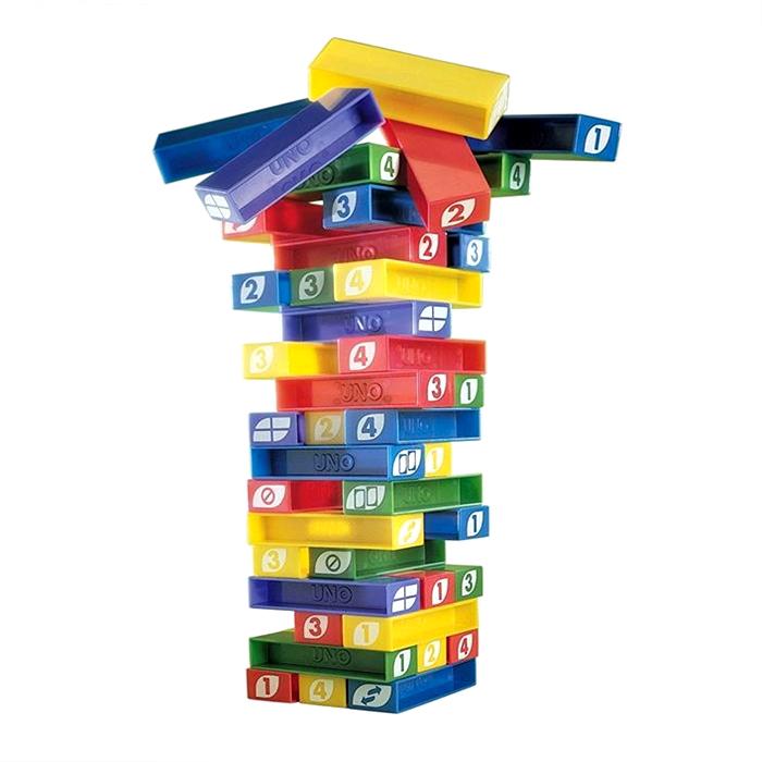 Uno Stacko Stacking Jenga Game Stacking Block Game Toys Family