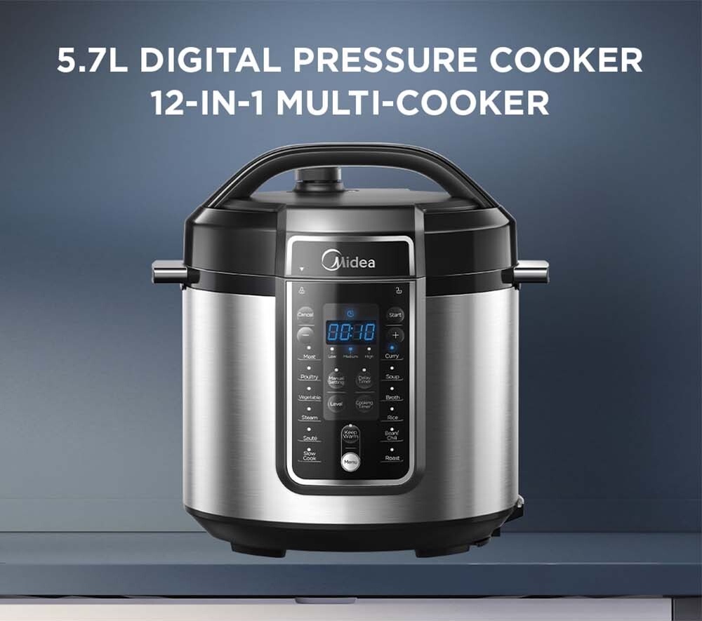 Midea 5.7L Digital Pressure Cooker 12in1 Multifunction Cooker MY