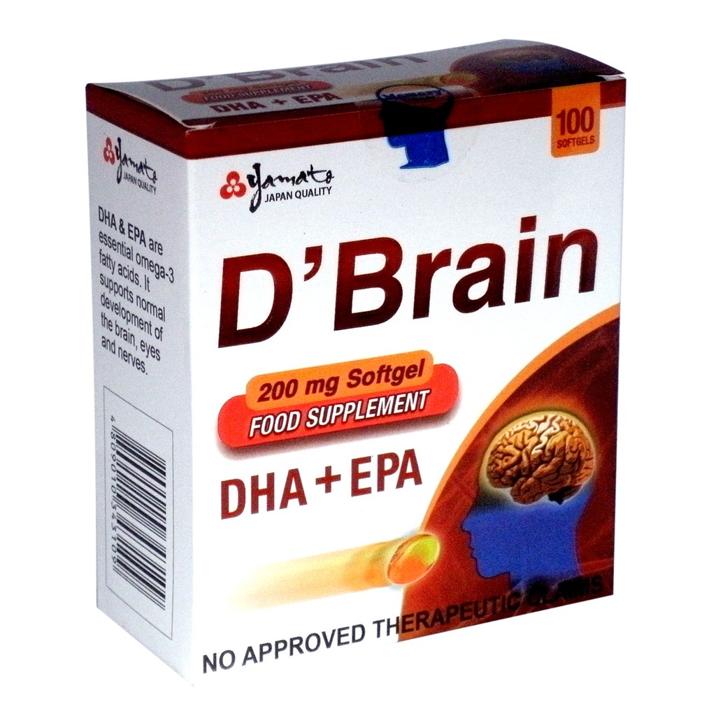 DBrain Memory enhancer and brain function 200mg, 100 softgels Shopee