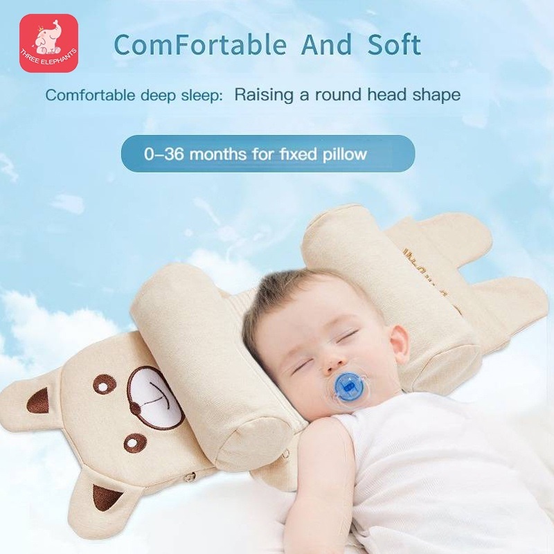 Baby Pillow Premium Soft Baby Buckwheat Pillow Safe Prevent Flat Head