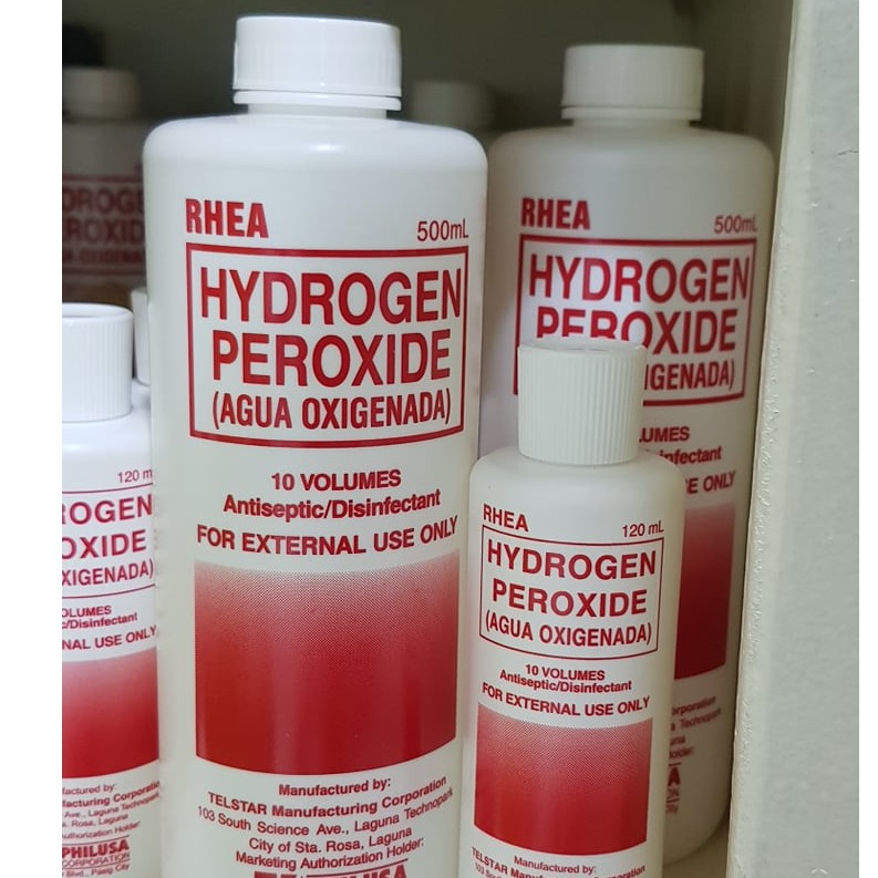 Hydrogen Peroxide 10vol Antiseptic Disinfectant Solution 500ml 120ml