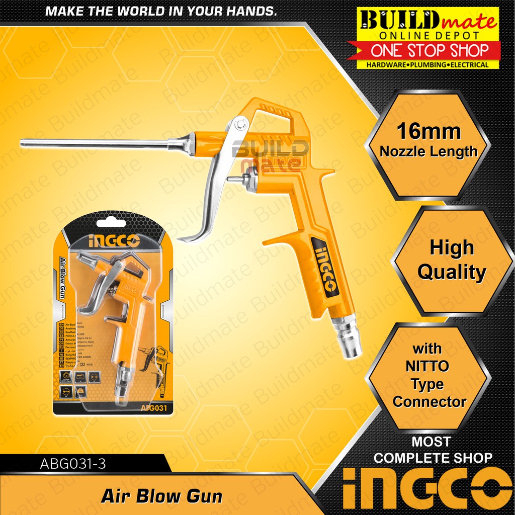 INGCO Air Blow Gun 16mm ABG0313 •BUILDMATE• IHT Shopee Philippines