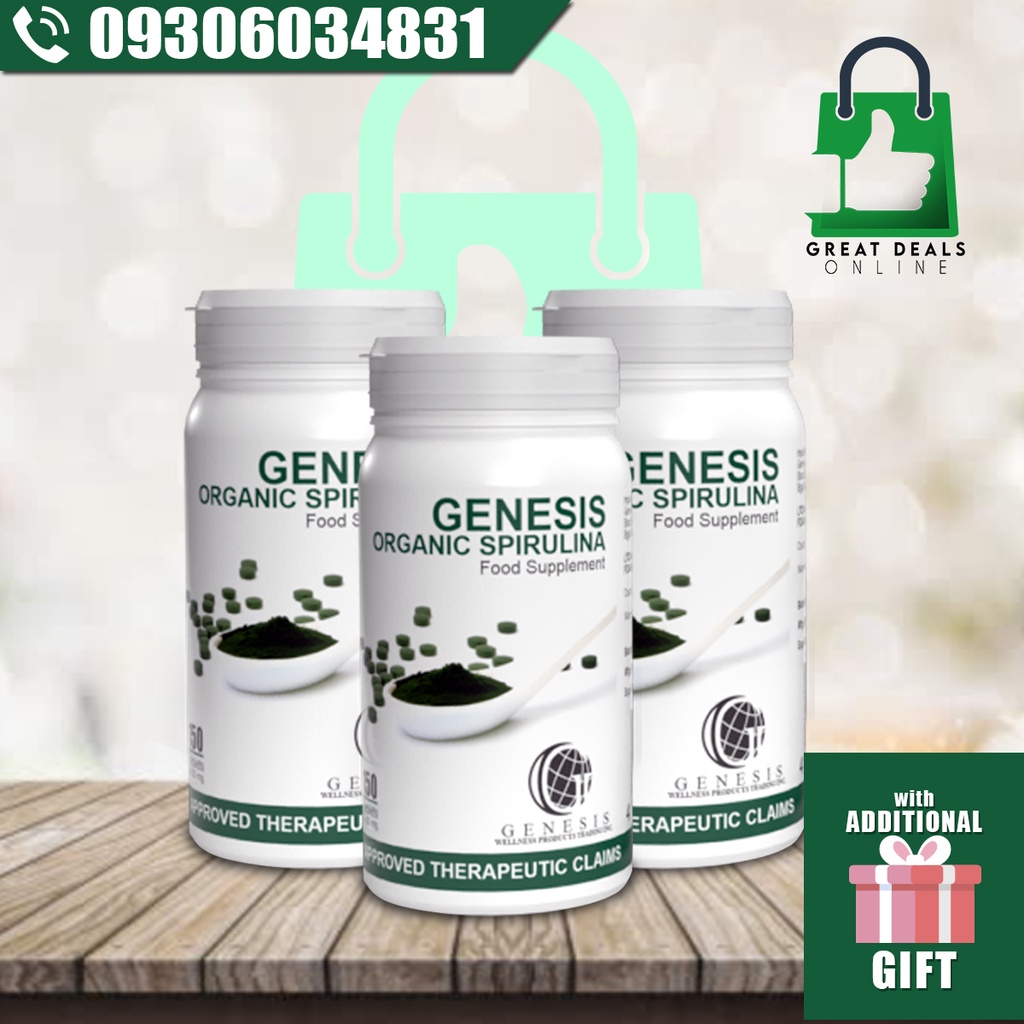 Genesis Organic Spirulina for GoiterAlmoranasDiabetes etc Shopee