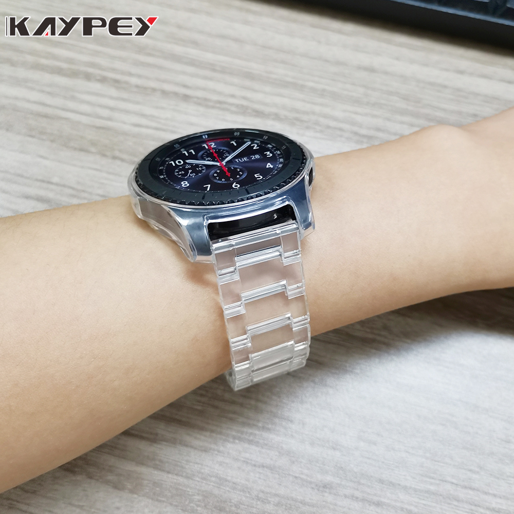 6 Colors mm 22mm Transparent Colors Resin Strap For Samsung Galaxy Watch 3 Band 41mm 45mm Bracelet Shopee Philippines