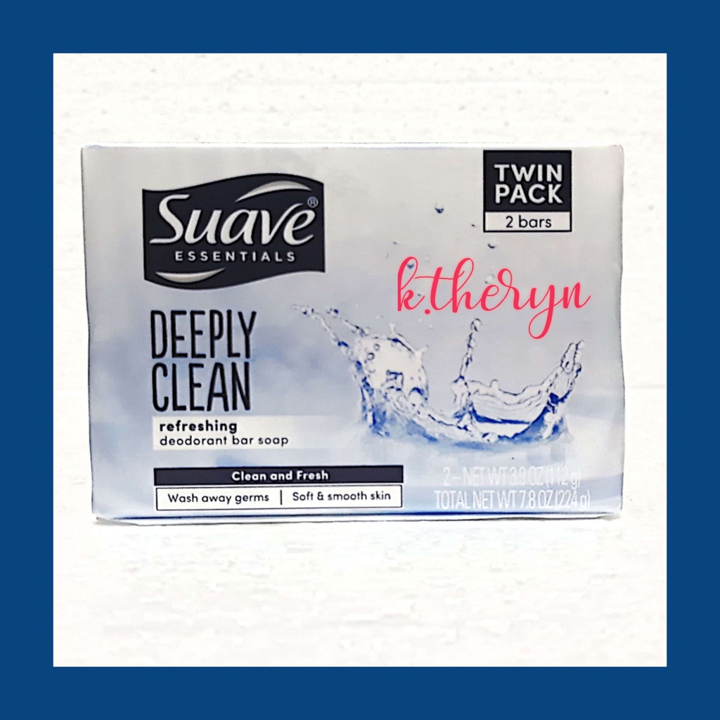 Suave Essentials DEODORANT BAR SOAP (2bars/pack) Shopee Philippines