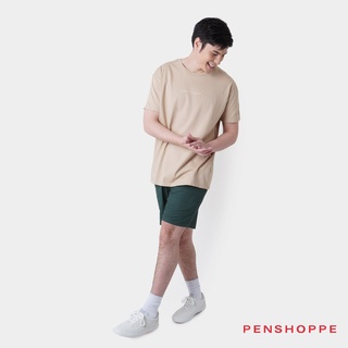 Penshoppe Relaxed Fit T-Shirt With Penshoppe Taping For Men (Tan) #5