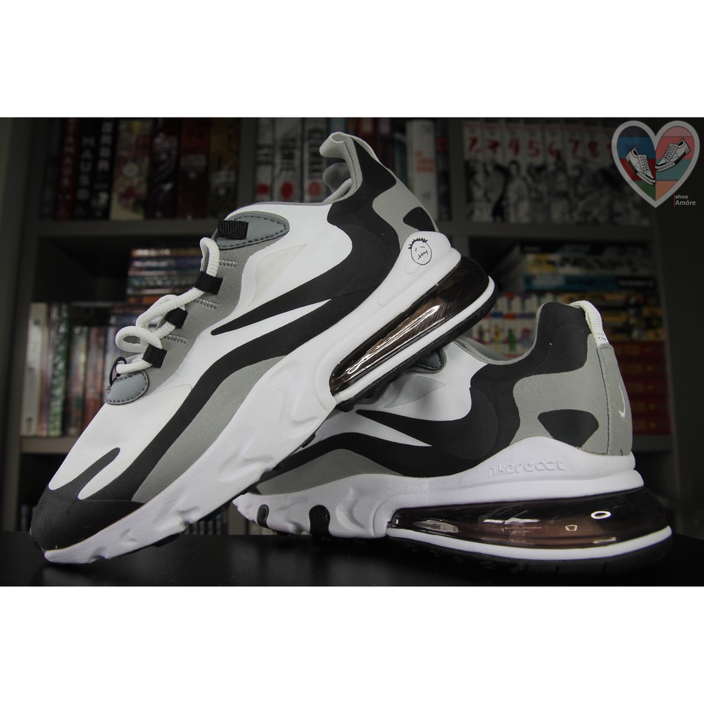 Nike Airmax 270 React White Black Metallic Pewter Concept Colorway Shopee Philippines