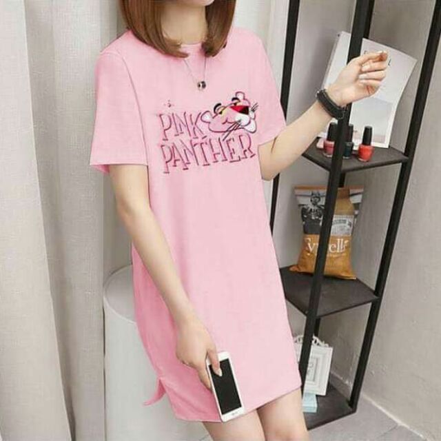 pink panther shirt dress