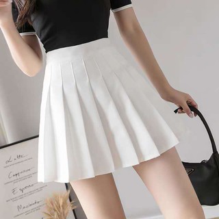 YIHUA Korean style high waist white short skirt fashionable sexy ...