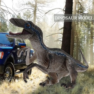 Jurassic Blue Velociraptor Raptor Dinosaur Model Toy Gift Shopee Philippines - roblox blue dinosaur