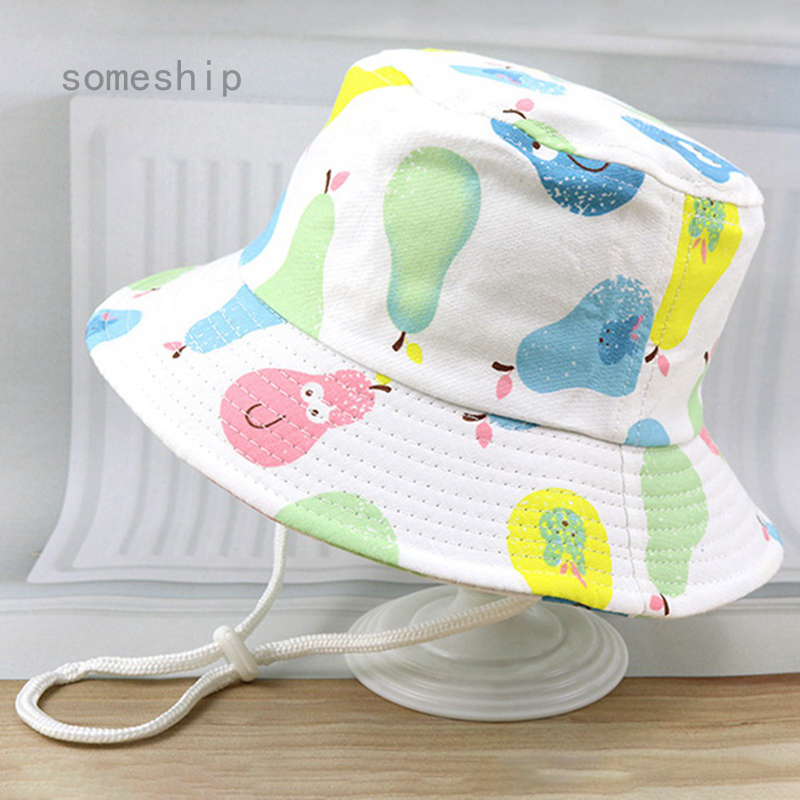 Someship Kids Bucket Hats Boy Girl Sun Hat Summer Cotton Cap Toddler Unisex 3 8 Yea Nice Shopee Philippines