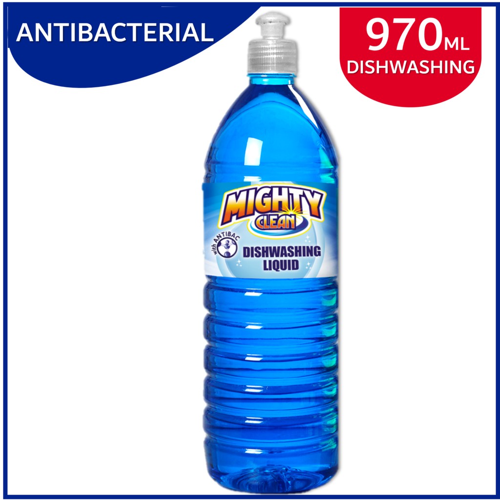 Mighty Clean Dishwashing Liquid Antibacterial - (DWL Blue) - 970ml