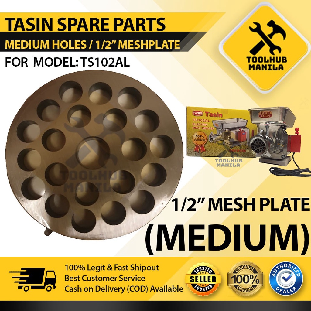 Tasin Meat Grinder Blade 3/8" Mesh Plate (Medium Hole) Spare Parts
