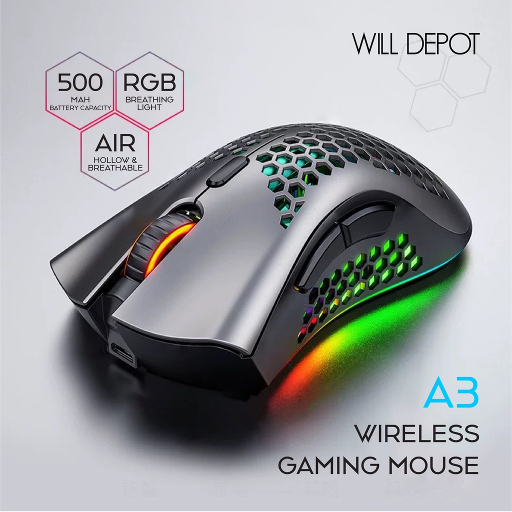 A3 Wireless Gaming Mouse RGB Gaming Mouse Shopee Philippines