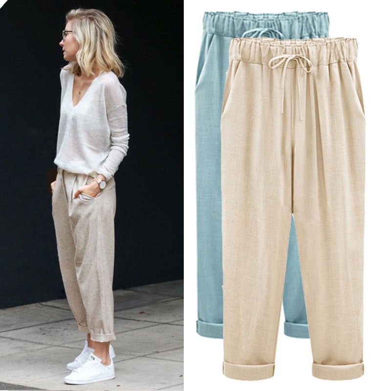 women's cotton summer pants