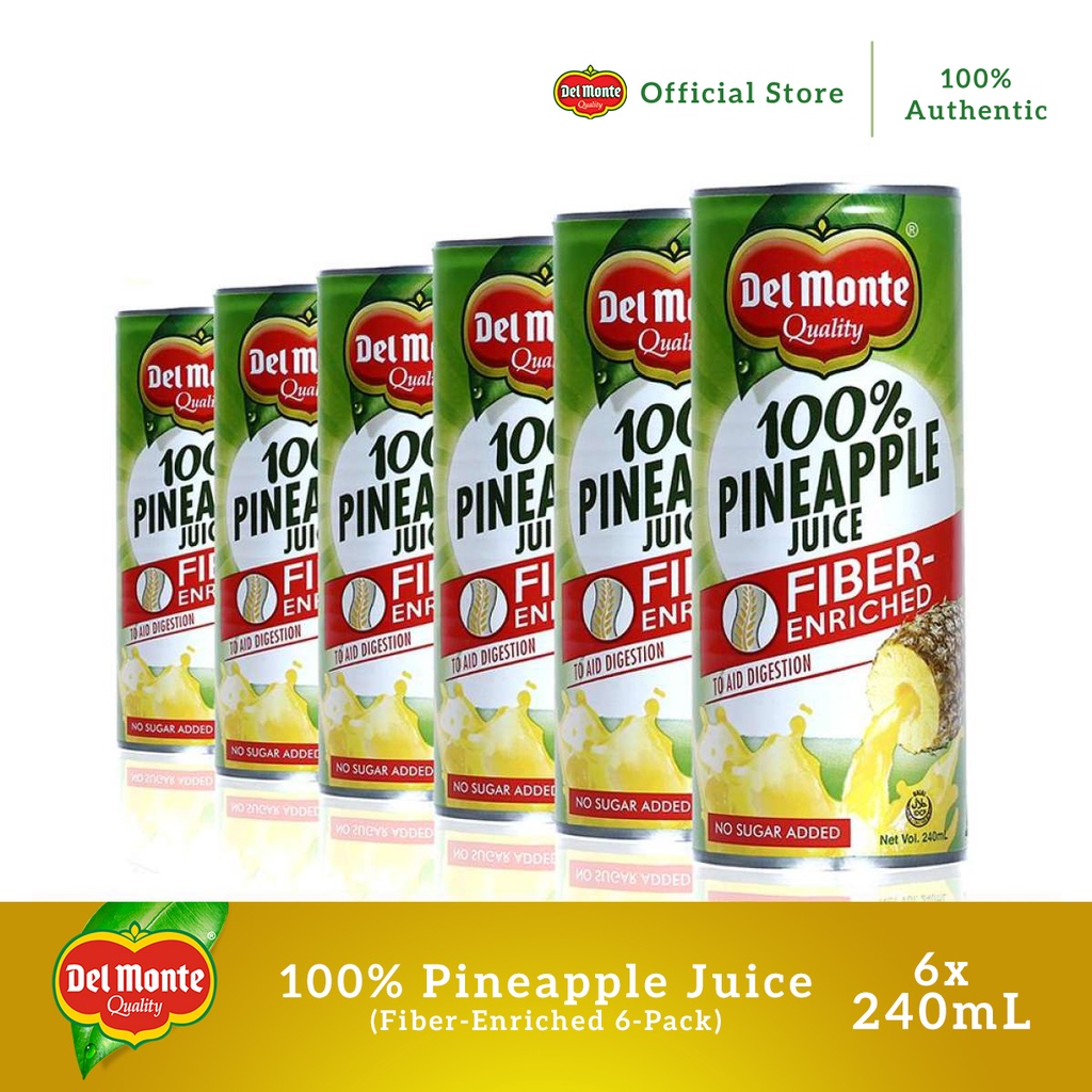 Del Monte 100 Fiber Enriched Pineapple Juice Drink Buy 6 Save P10