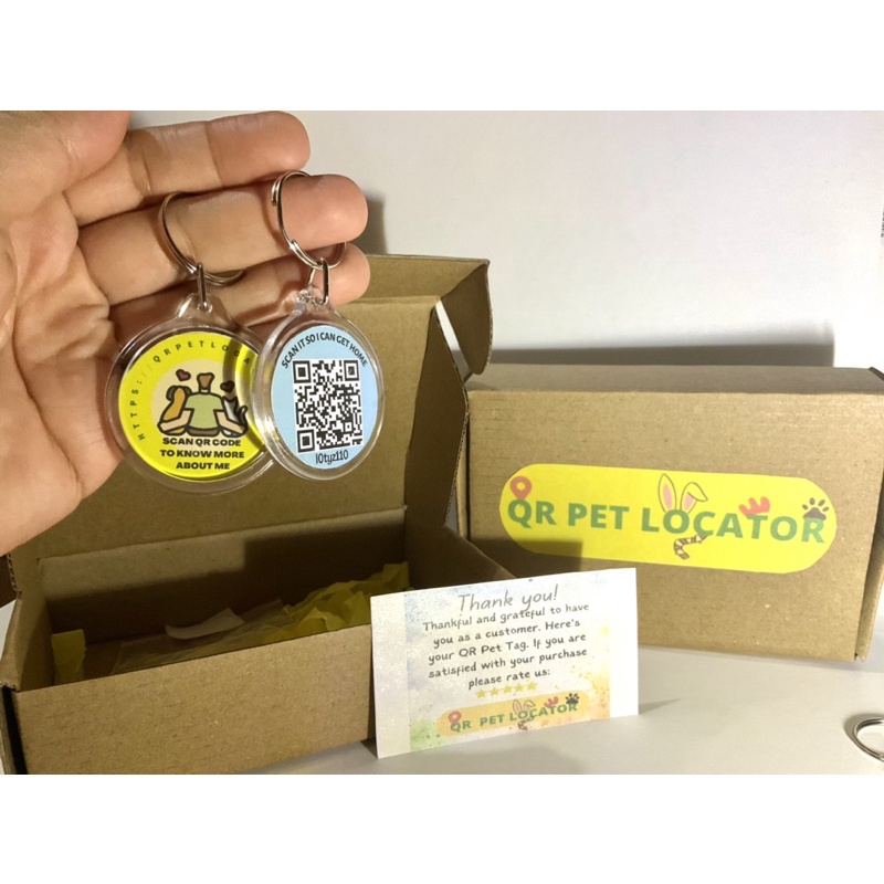 QR code pet tag and pet locator smart pet smart tag Shopee Philippines