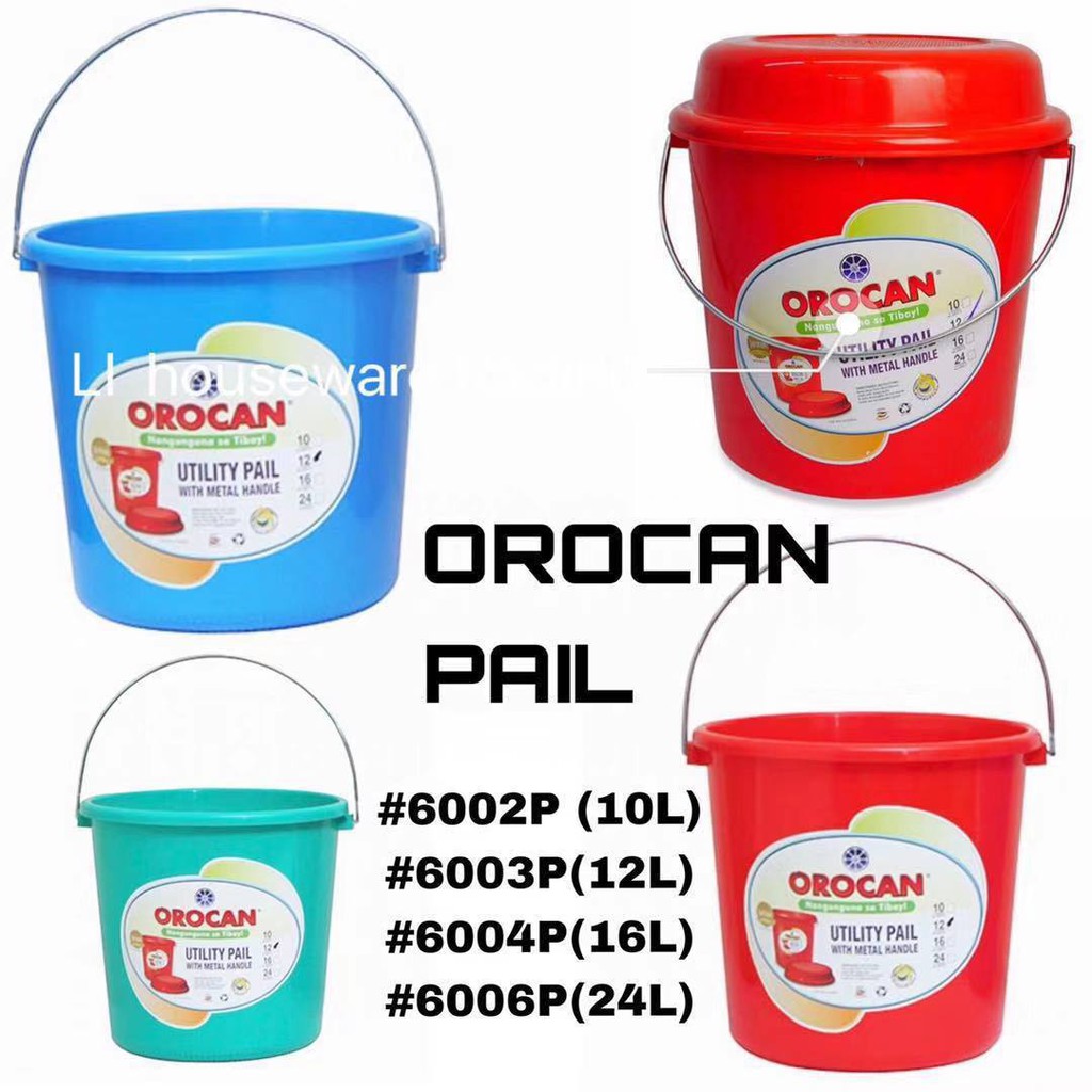 plastic pail with handle