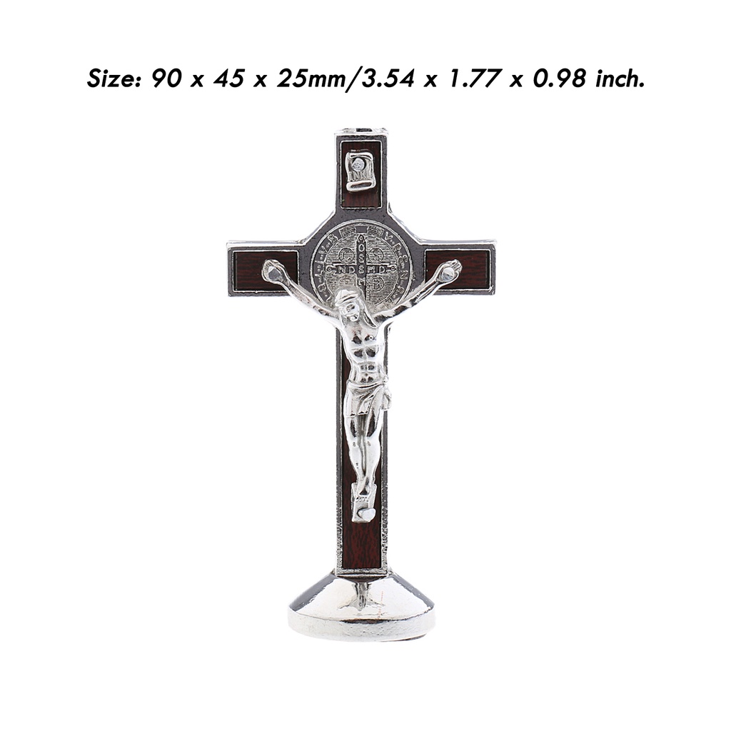 sharprepublic 3X Crucifix Jesus Christ Cross Figurine Gift For Car Home Chapel Decoration 
