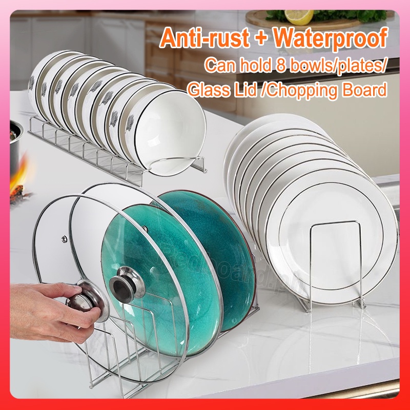 Stainless Steel Kitchen Dish Bowl Plate Rack Multifunctional onelayer Table Top Dish Drainer