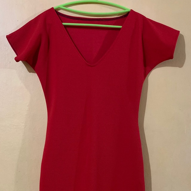 red dress plain