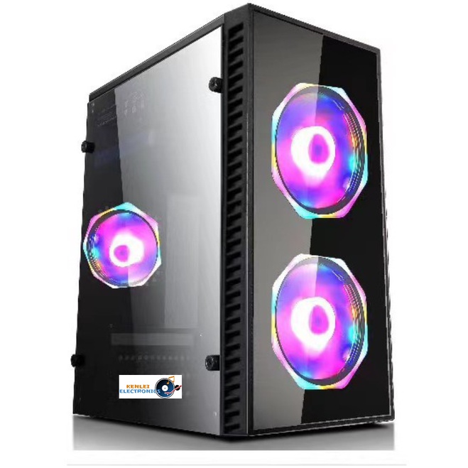 Keytech Terminator Series T800 Tempered Glass Gaming PC Tower Case ...