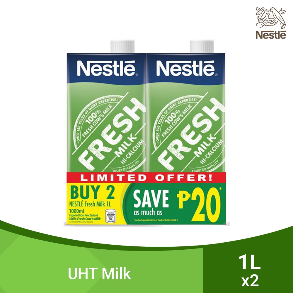 Nestle Fresh Milk 1L - Buy 2 Save 20 | Shopee Philippines