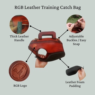 Leather Training Bag / Catch Cock / Catch Bag for cock conditioning