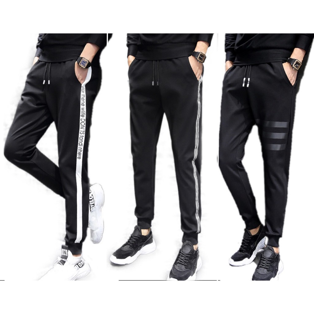 Men’s Casual Sports Jogger Pants Korean Trend Pants for Men | Shopee ...