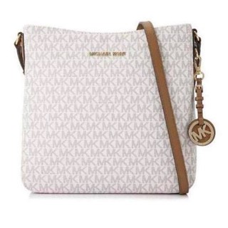 mk sling bag white