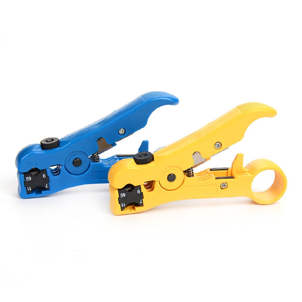 Cable Stripper Cutter Hand Tool Stripping Pliers Wire Rotary Coax Coaxial Good 