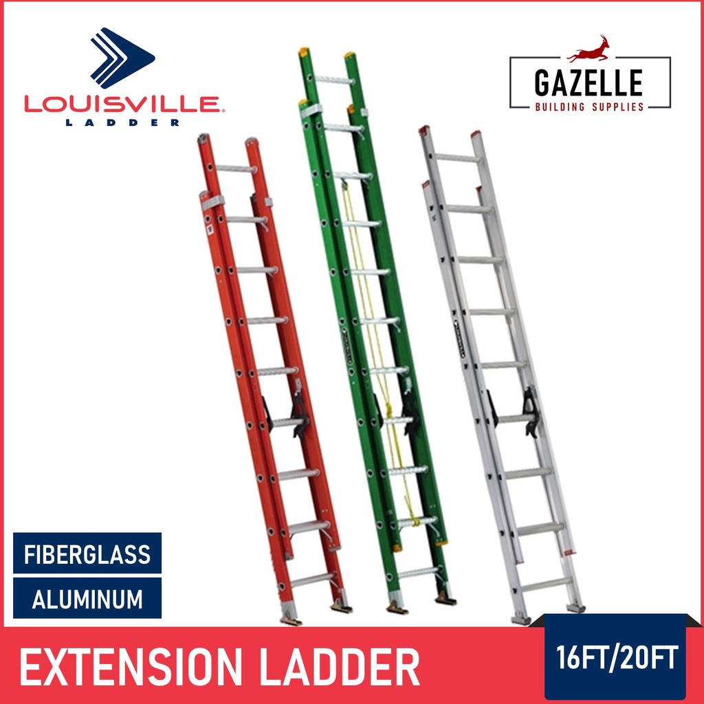 Louisville Fiberglass / Aluminum Extension Ladder 225 / 300 / 200LB