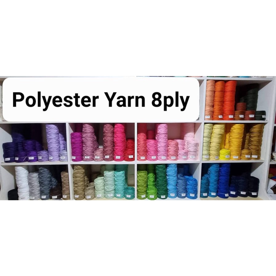 Polyester Yarn 8ply 200g/cake (2 of 2 listing) Shopee Philippines
