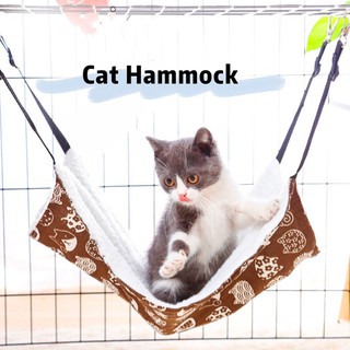 Pet City Cute Printed Cat Hammock Fashion Style Hanging Bed Pet Warm Comfortable Kitten Sleep Bed