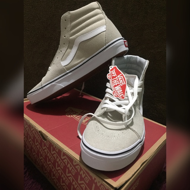 vans sk8 hi silver