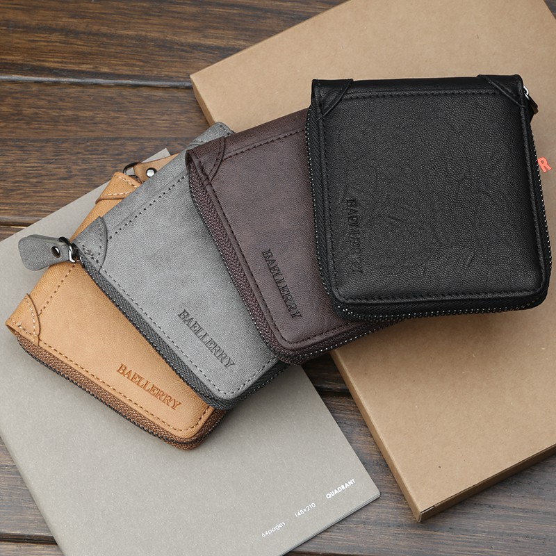 DCH D9250 Baellerry Men Vintage Luxury PU Leather wallet Shopee