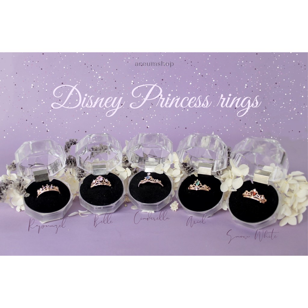Disney Princess Rings || Areumshop.mnl (Ariel, Snow White, Cinderella ...