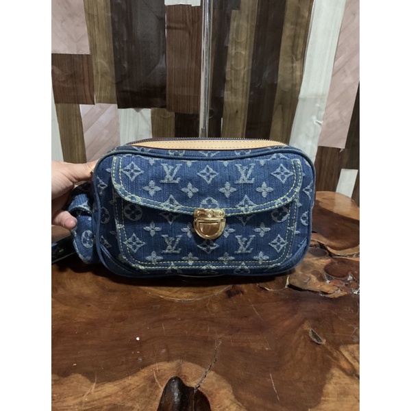 lv denim belt bag