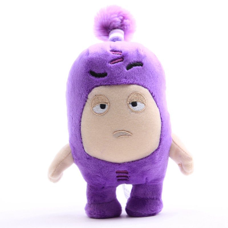 EB25 18cm Oddbods Cuddly Toy Newt Bubbles Pogo Zee Jeff Fuse Slick