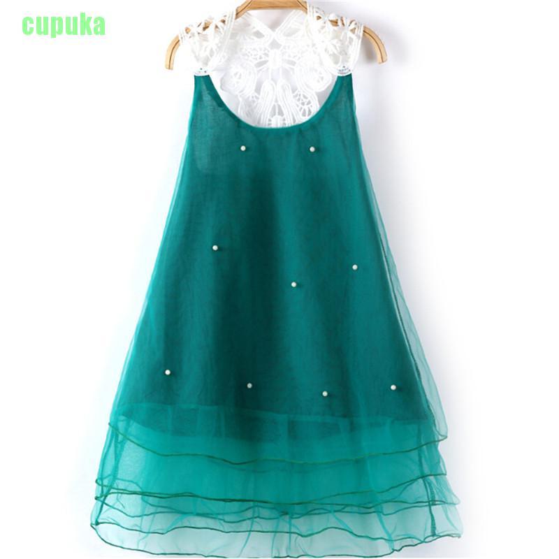 girls green summer dress