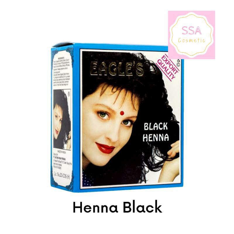 Henna EAGLE'S HAIR Color BLACK, BROWN, BURGUNDY 10x6 Wrapping / BOX
