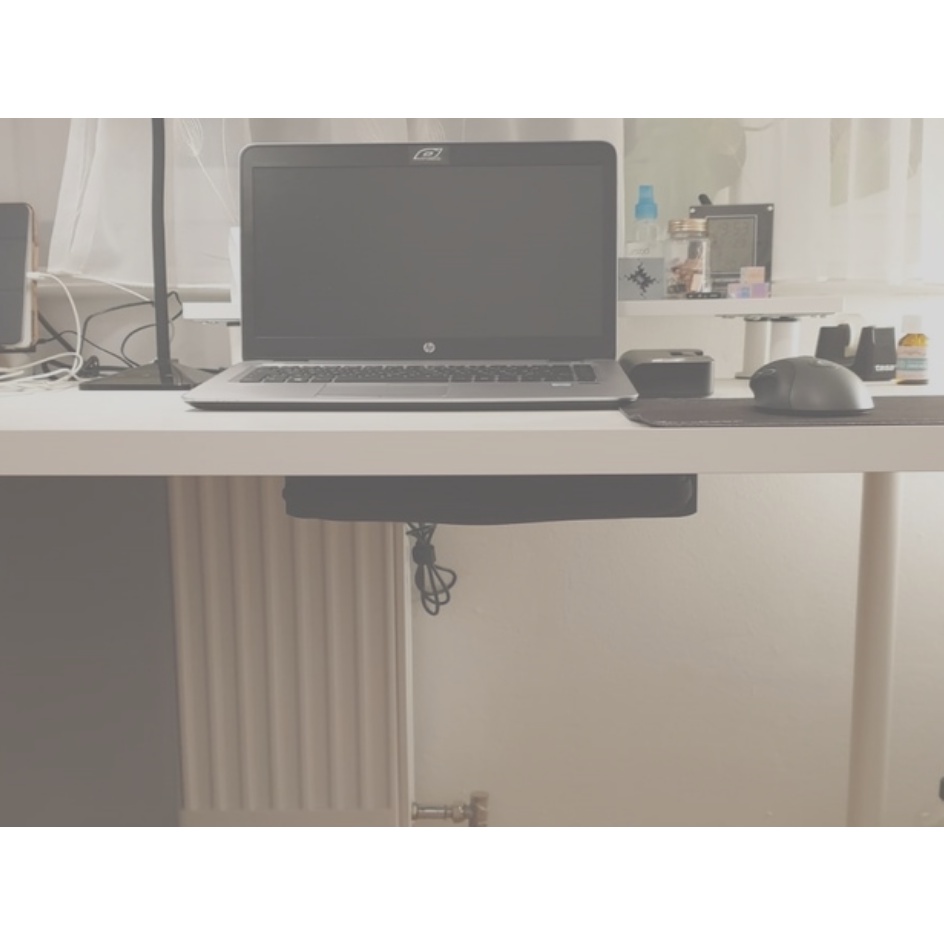 Heavy duty Under Desk Laptop Holder, Under Table Laptop/Keyboard