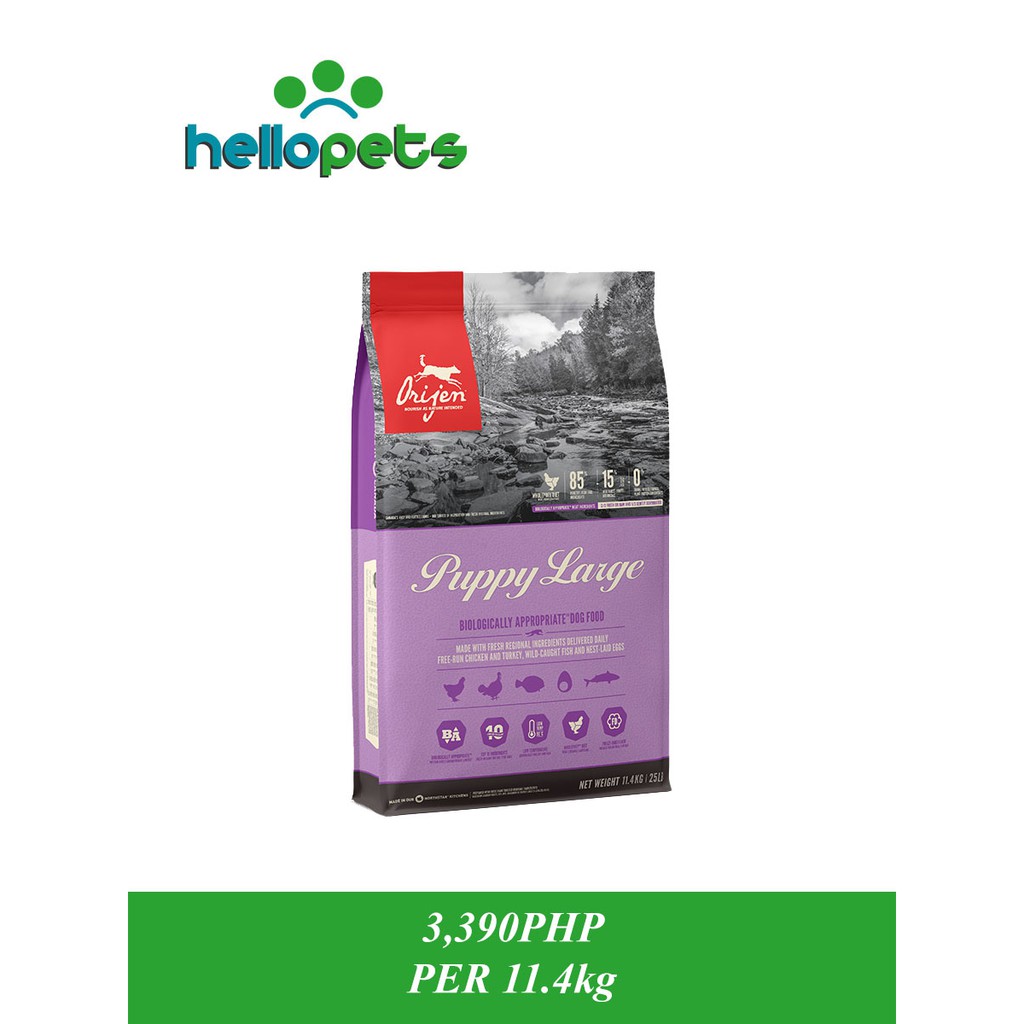 orijen puppy large breed 11.4 kg
