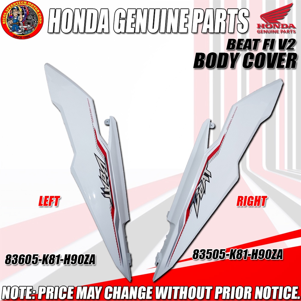 BEAT FI V2 BODY COVER HONDA (HPI) (GENUINE Right 83505K81H90 , Left