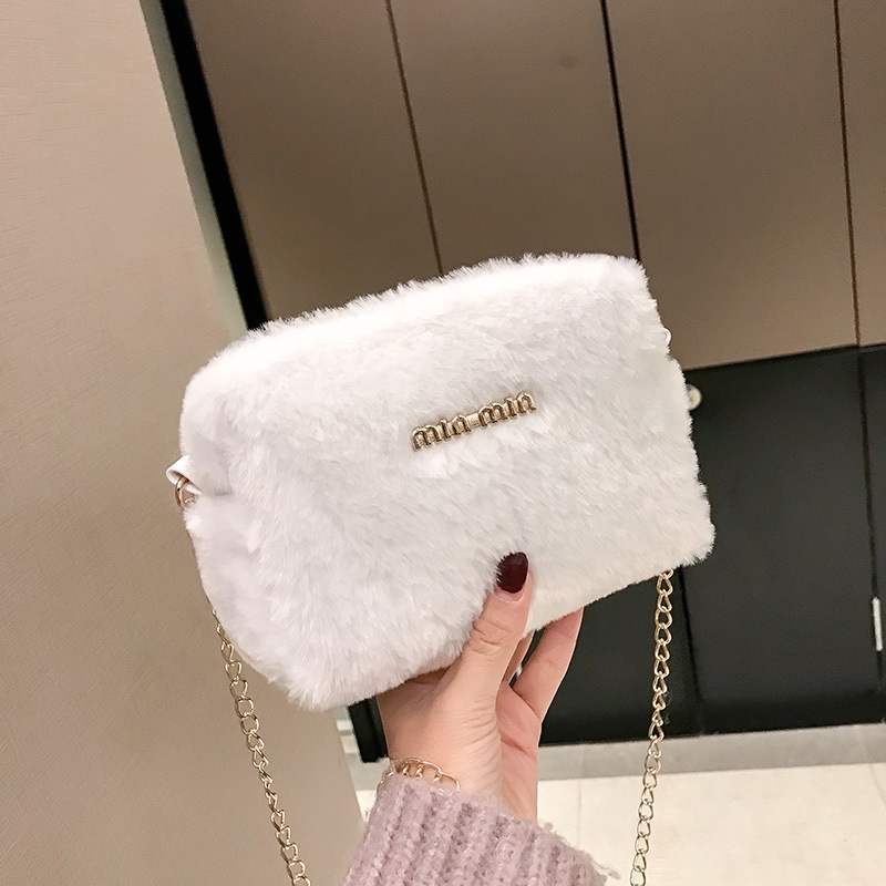 fluffy sling bag