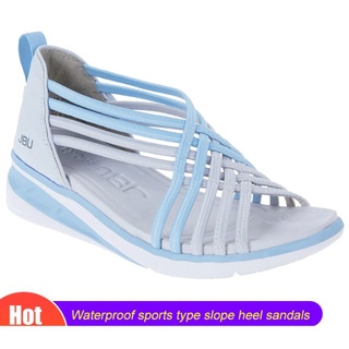 Waterproof sports type slope heel sandals