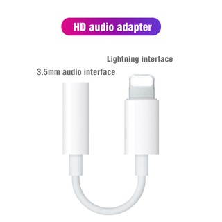 Lightning Adapter Audio Cable 3.5mm Aux Earphone Jack Connector for Apple X XR/Xs Max/XR/7/8/11/12 Compatible All iOS