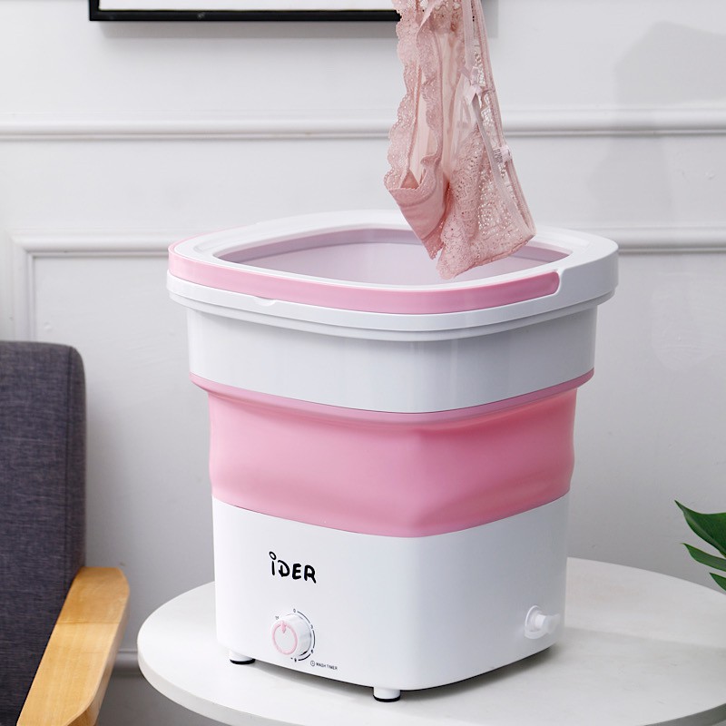 BLUE Folding Washing Machine with Ozone Underwear Socks iDER Mini House