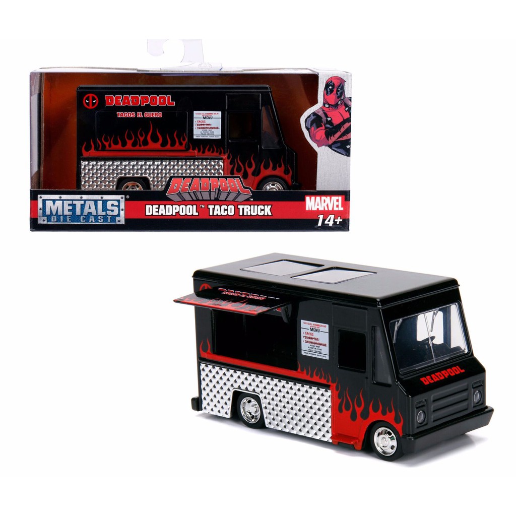 metals die cast deadpool taco truck