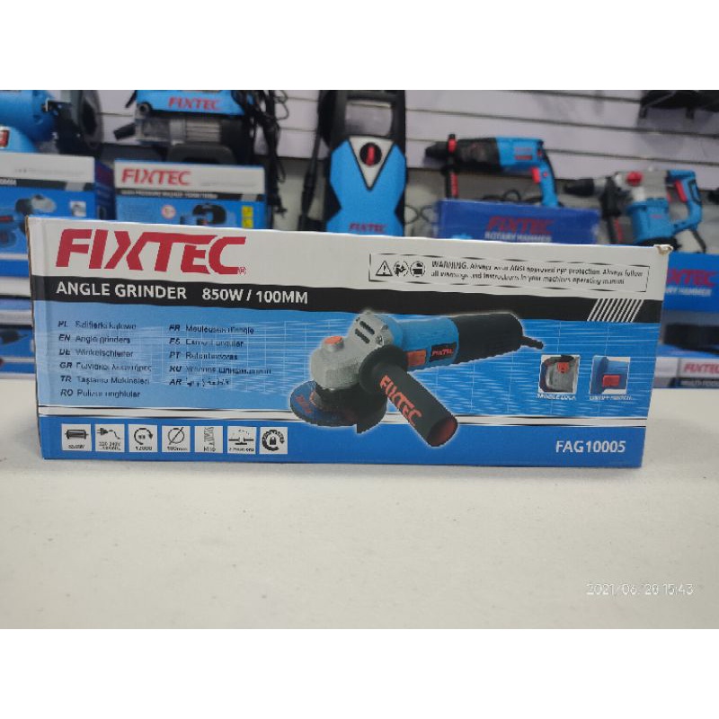 Fixtec 850 Watts Electric Angle Grinder 100MM Slide Switch